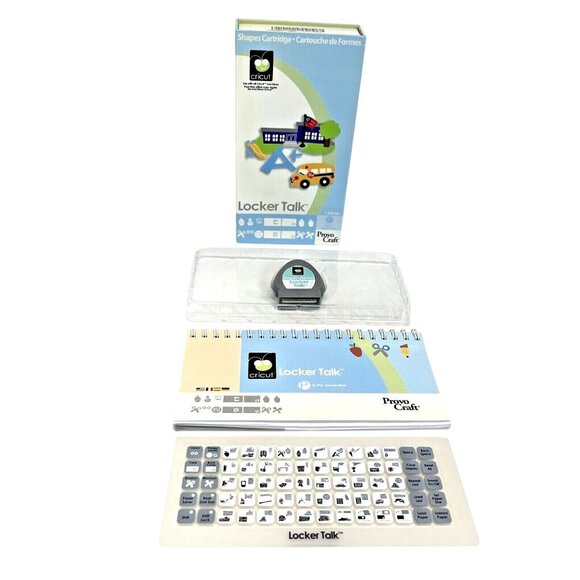Cricut Locker Talk Shapes Cartridge W/ Keypad & Manual Provo Craft 29-0289 - Picture 1 of 8
